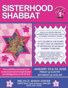 Sisterhood Shabbat 2026